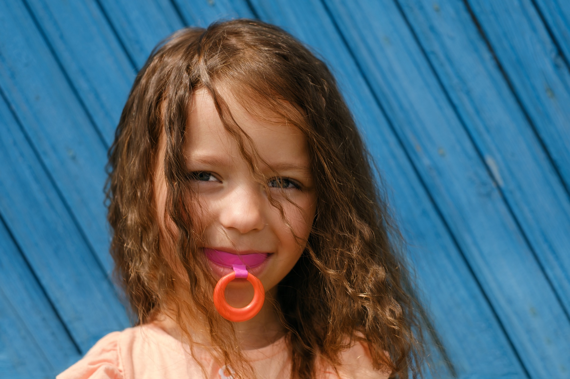 Children's orthodontic mouthguard. myofunctional trainer